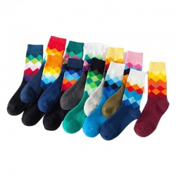 Textured Cotton Crew Socks