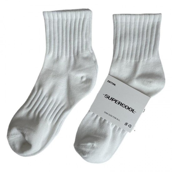 Lightweight Cotton Crew Socks
