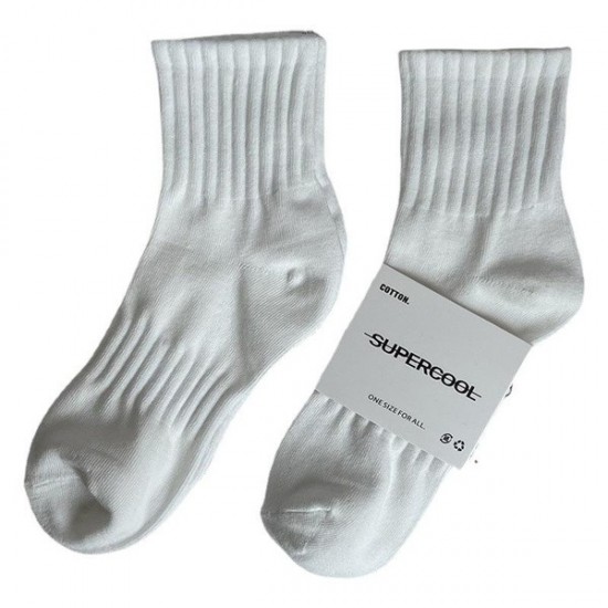 Lightweight Cotton Crew Socks